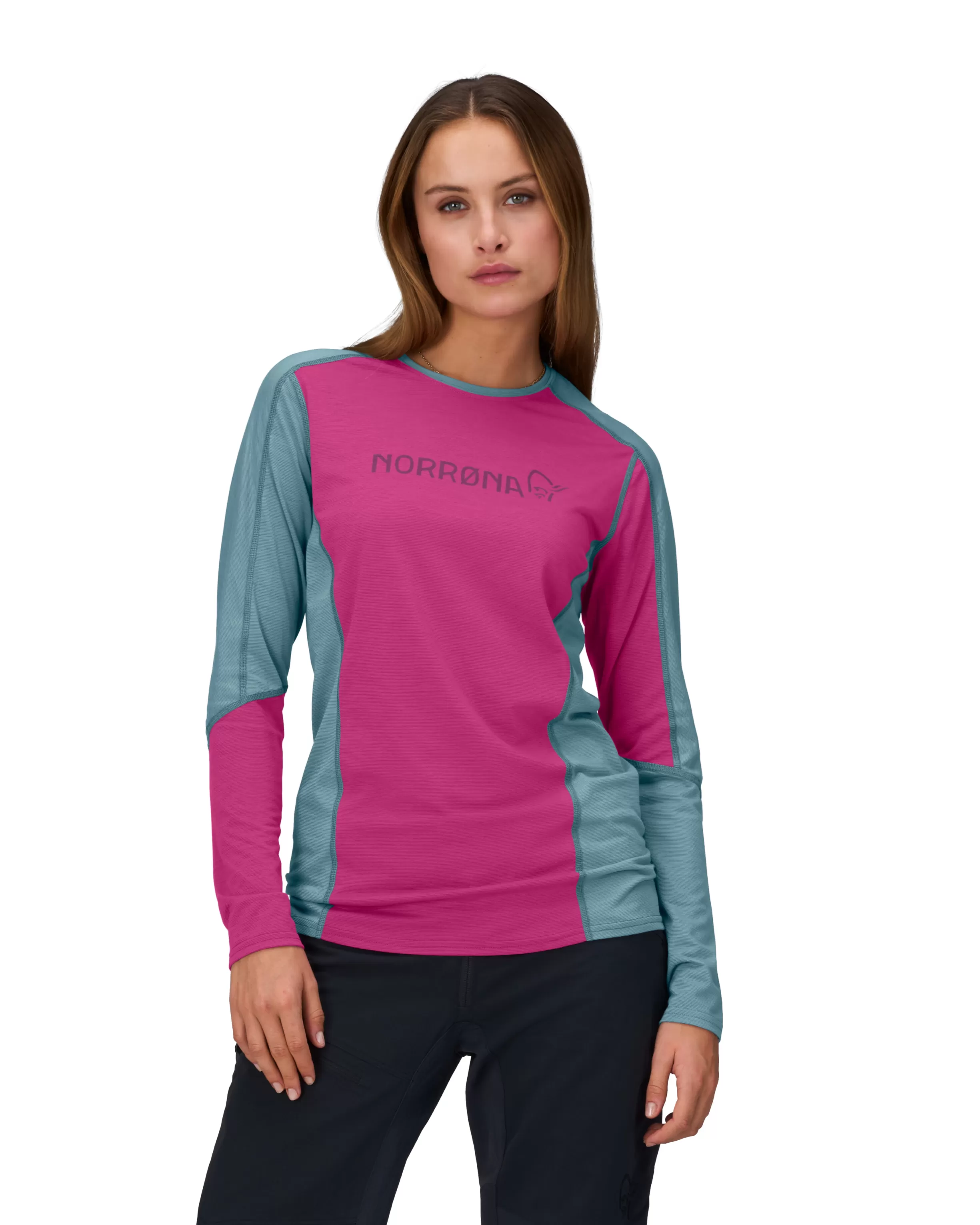 Hot Falketind Equaliser Merino Round Neck W's Damen T-Shirts/Lange Ärmel